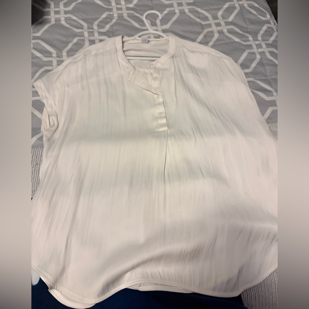 Old Navy Cream Button-Up Shirt